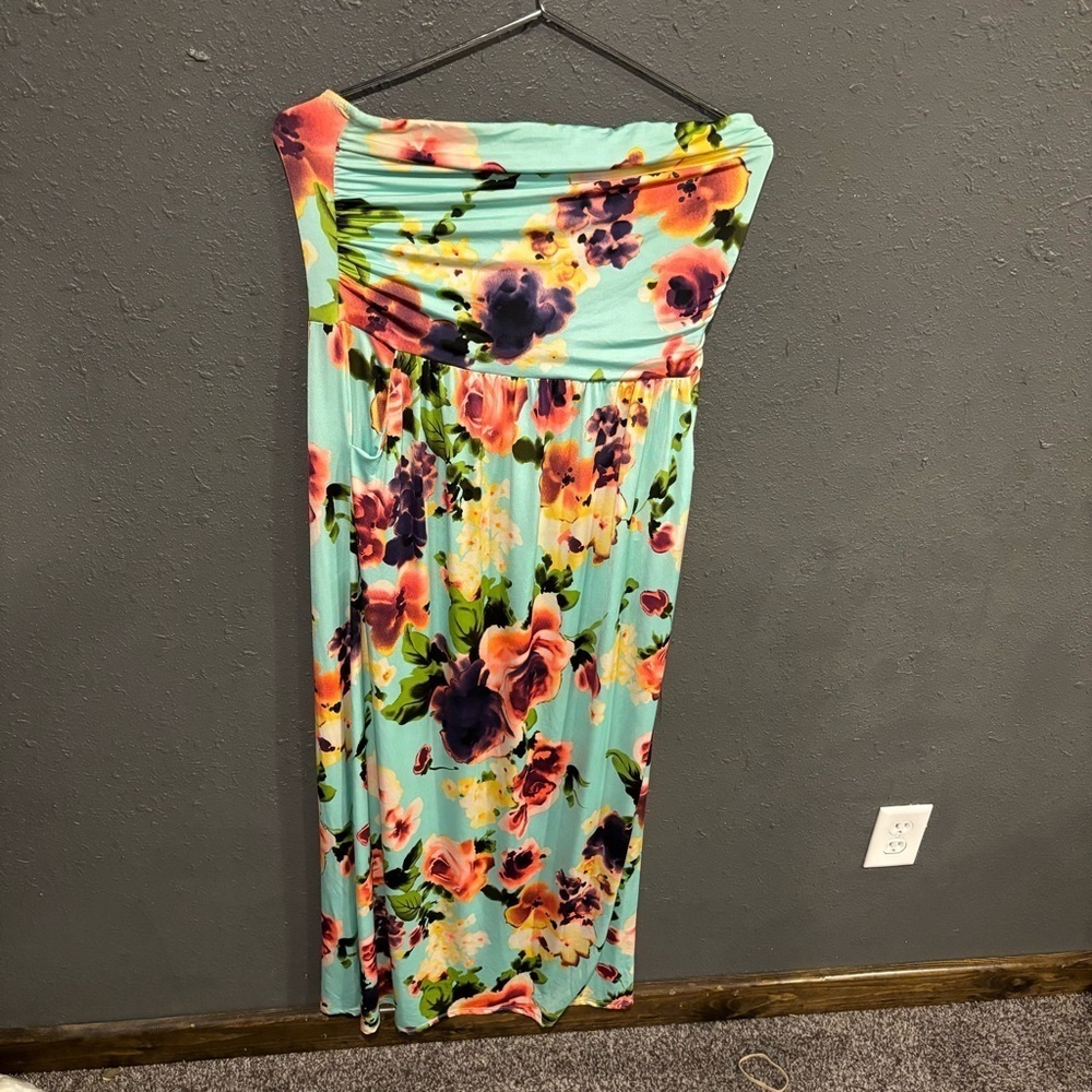 Women’s Vanilla Bay Strapless Floral Dress
